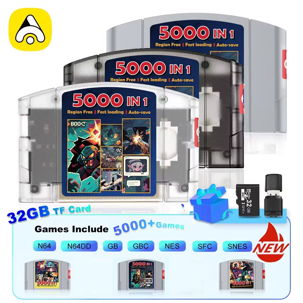 Retro Game Card - Игровая карта 5000 в 1, ретро-игра