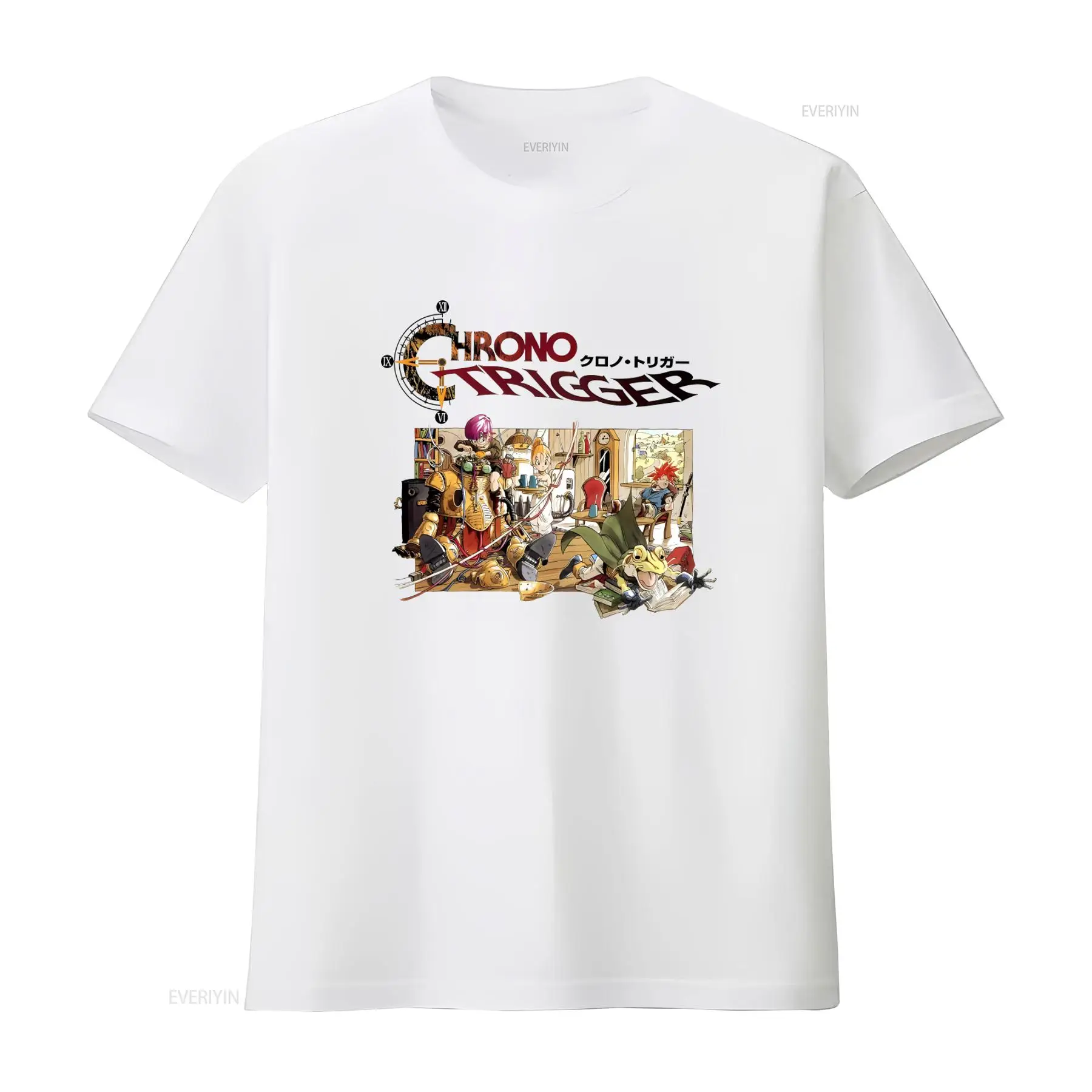 Retro Gaming Design - Футболка с логотипом видеоигры Chrono Trigger,