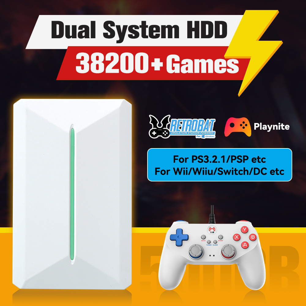 Retro Gaming Design - Retrobat&Playnite System HDD Ретро игровая консоль