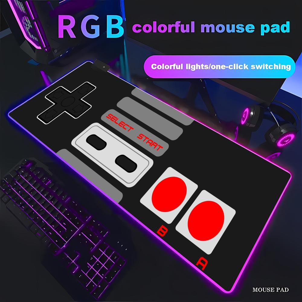 Retro Gaming Desk - Большой коврик для мыши RGB Retro