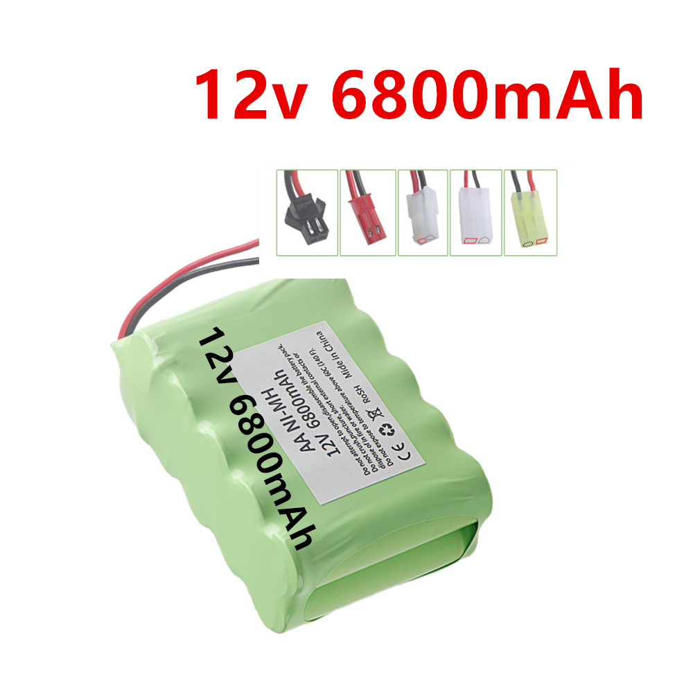 Rechargeable Battery Aa - Аккумулятор 12В 6800мАч NI-MH с разъемами