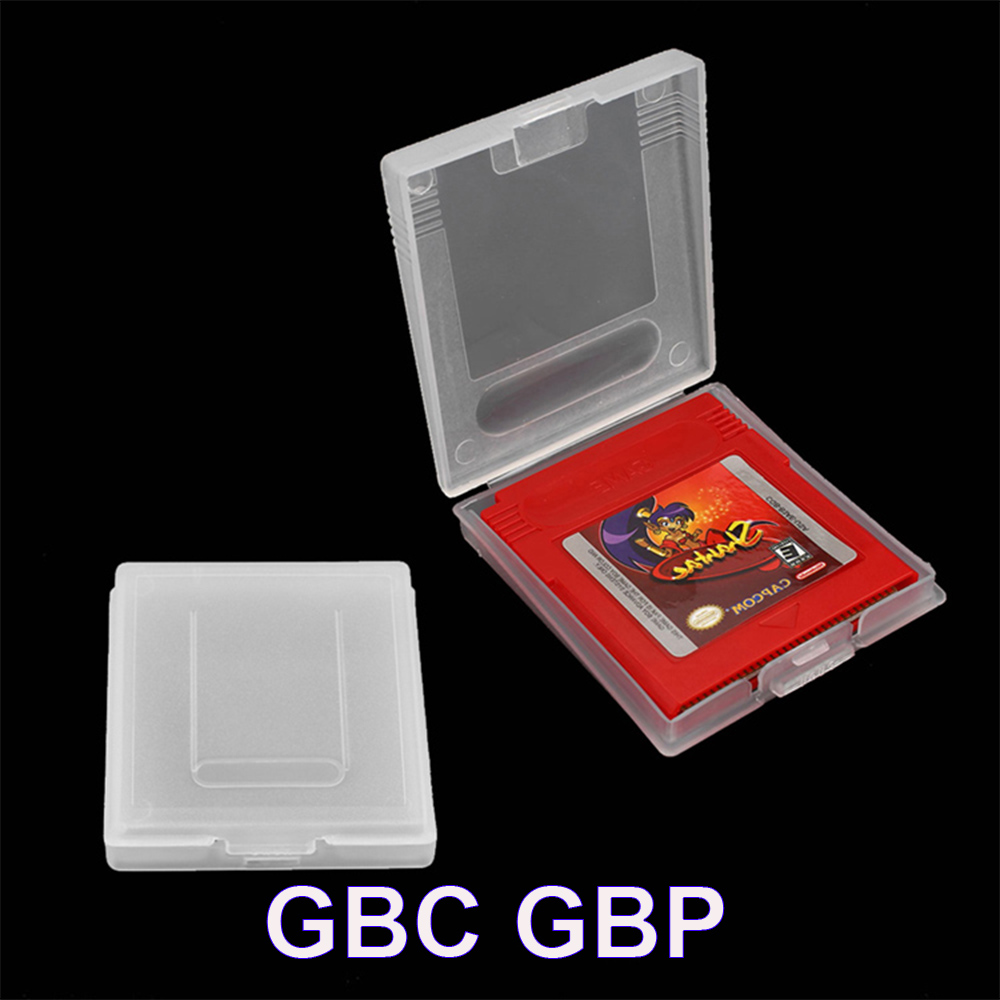 Game Boy Cartridge Holder - 10 шт., прозрачный пластиковый защитный чехол