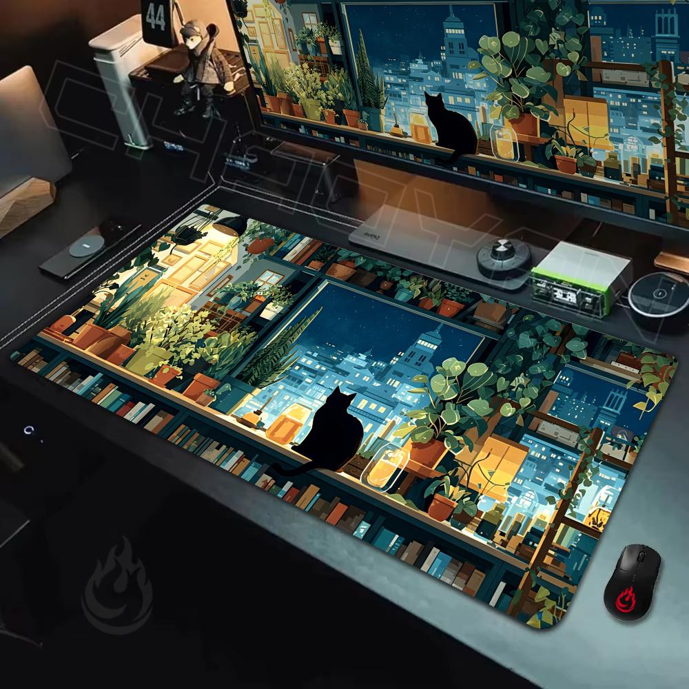 Retro Gaming Desk - Ретро-коврик для мыши с рисунком зеленых