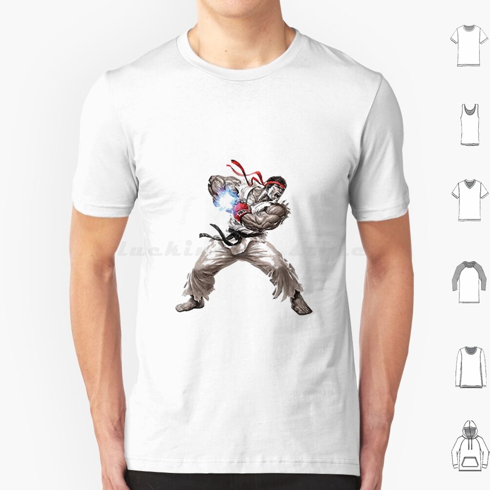 Retro Gaming Gamestop - Футболка Ryu из хлопка для мужчин