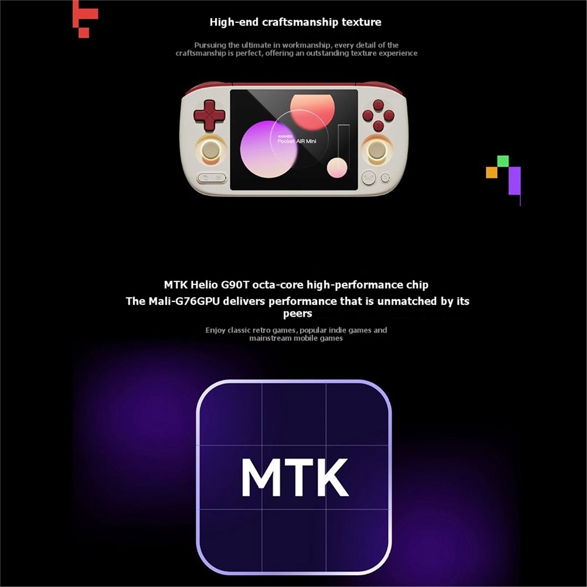 ■ ★ Новинка: Модная портативна – обзор и цена Retro Gaming Console Handheld
