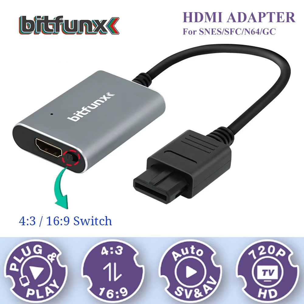 Адаптер Bitfunx 720P Svideo/AV – обзор и цена Retro Gaming Arcade Console