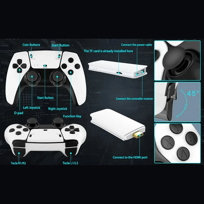Игровая приставка M15 4K TV Ga – обзор и цена Retro Gaming Stick