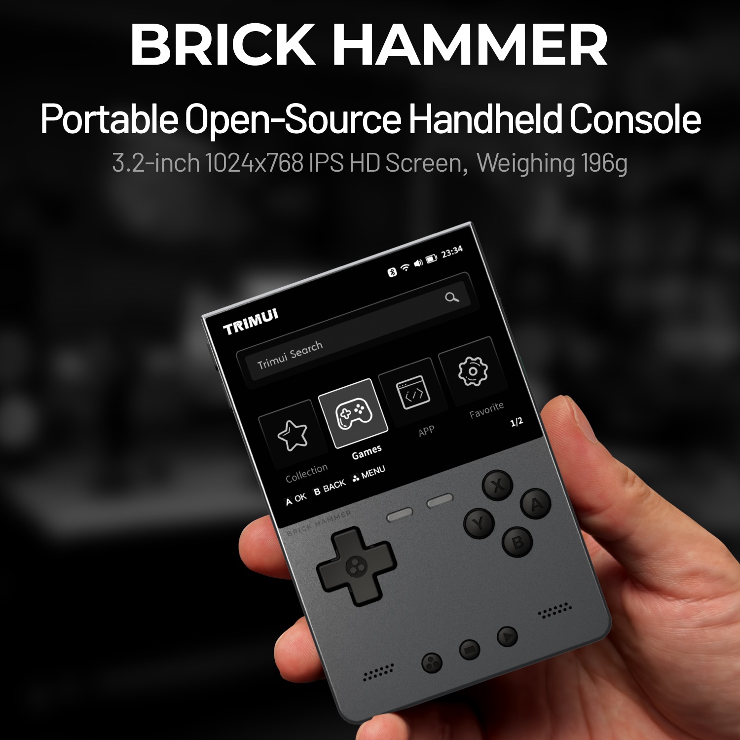TRIMUI BRICK HAMMER Ретро порт – обзор и цена Retro Gaming Console Handheld