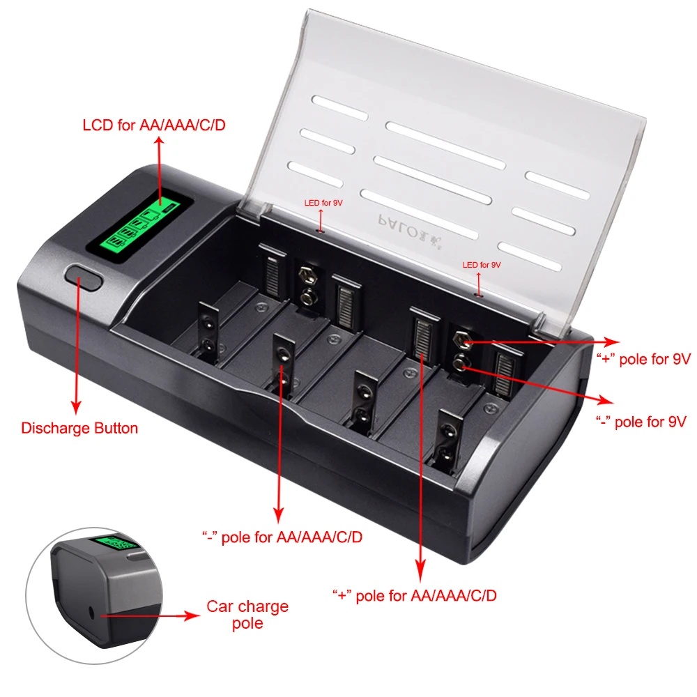 Зарядное устройство PALO с 4 с – обзор и цена Rechargeable Battery Aa